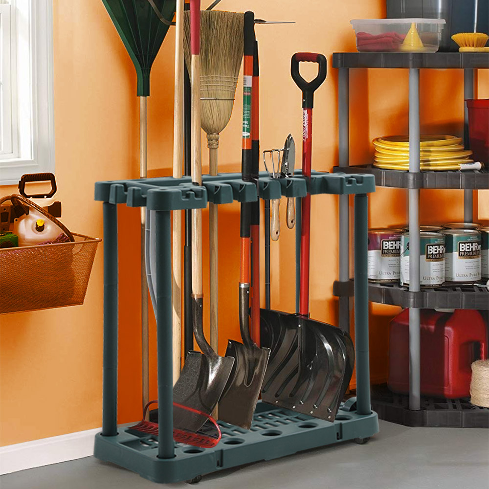 Traderight Garden Farm Shed Garage Tools Storage Rack Handles Organizer